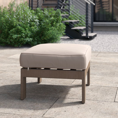 Repose-pieds d'extérieur avec coussin Gelston