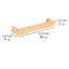 Bambusa Wood Wall Towel Rack