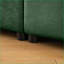 Canapés: Modulaire contemporain à 3 places avec rangement et amp; Repose-pieds, chenille vert sauge | Vert | Chenille