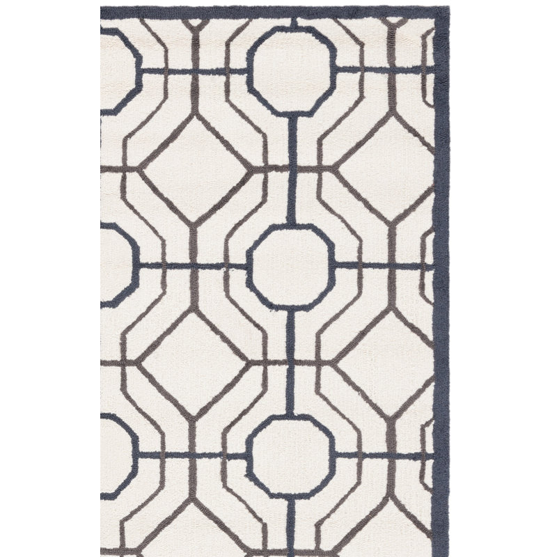 Naya Hand Hooked Performance Geometric Rug, Runner 2'3" x 8'