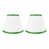 Blanc cassé avec bordure verte