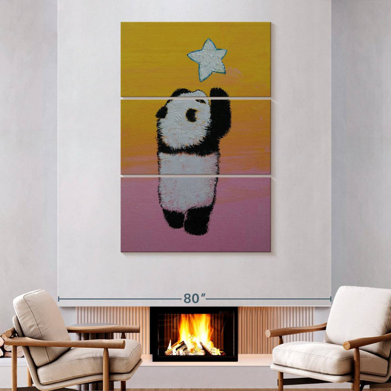 Brampt Panda Star, 74" H x 48" W