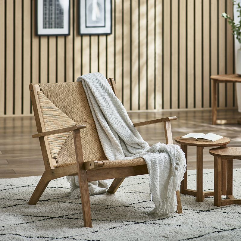 Obenour Upholstered Armchair, Brown