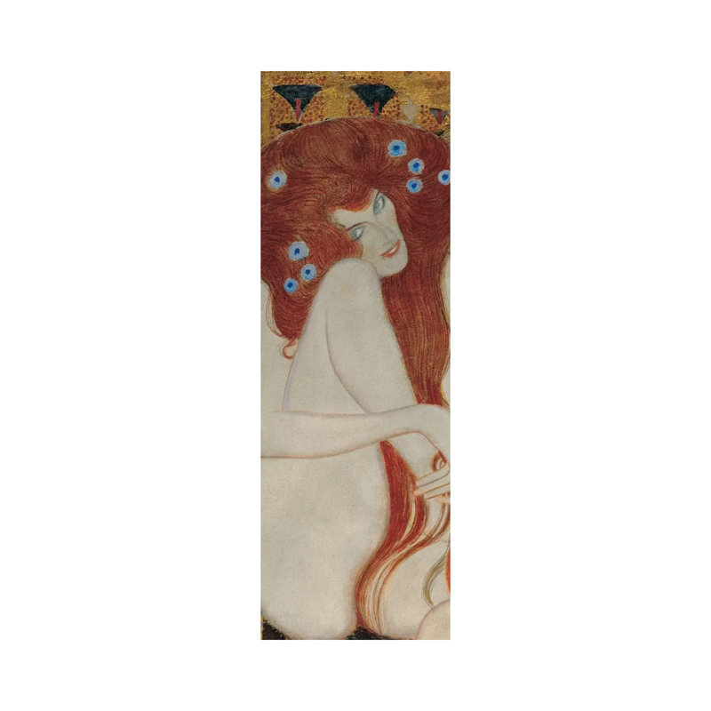 Beethoven Frieze, Rectangle Detail by Gustav Klimt - Wrapped Canvas Panoramic Print, 121.92 cm H x 40.64 cm W x 1.91 cm D
