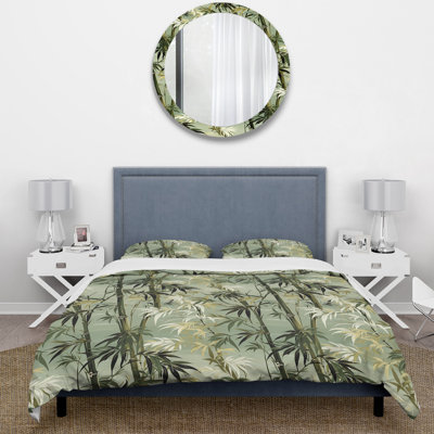 Bamboo Retreat Tropical Pattern I Duvet Cover