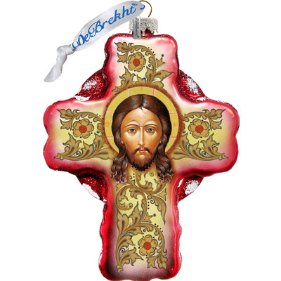 4'' Glass Hanging Figurine Ornament