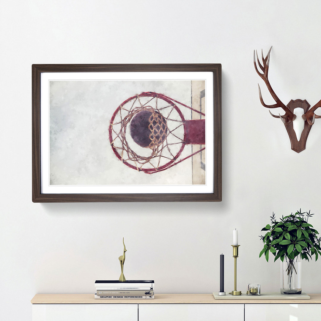 The Basketball Hoop - Picture Frame Painting Print