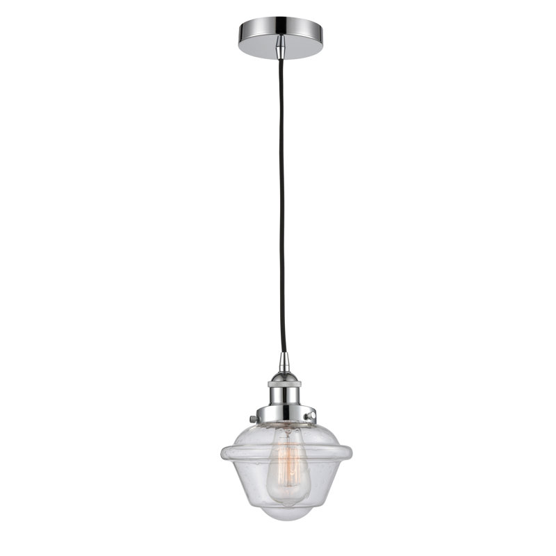 Luminaire suspendu simple à 1 lumière Calliope, Chrome poli
