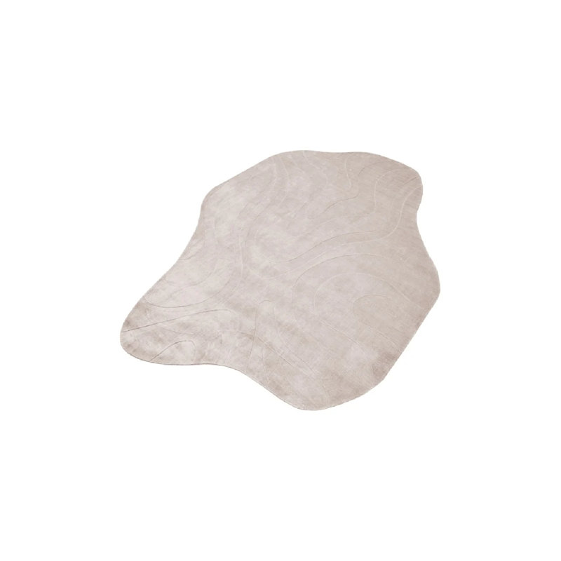 Abstract Area Rug in Natural