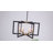 7 - Light 25.6" Gold Modern Geometric Candle-Style Square / Rectangle Lantern Chandelier-2139938899-2128546017