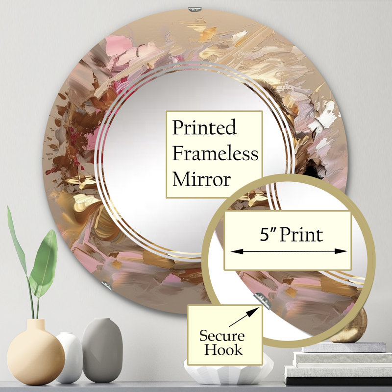 Miroir mural Brushgrove, 24 po x 24 po