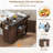 Kitchen Island with Trash Can Storage Cabinet, Drop Leaf, Spice Rack & Drawer-1299326588