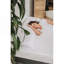 Matelas en mousse viscoélastique gélifiée simple 8 po TG en blanc / gris foncé