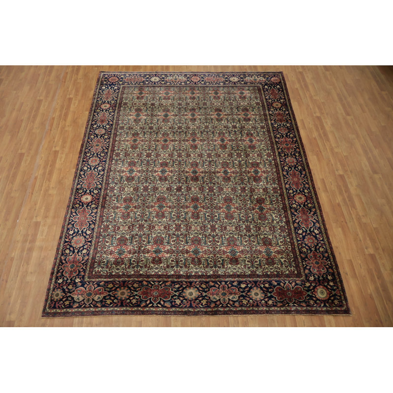 Tapis traditionnel Timeless Elegance: colorant végétal 9 x 12