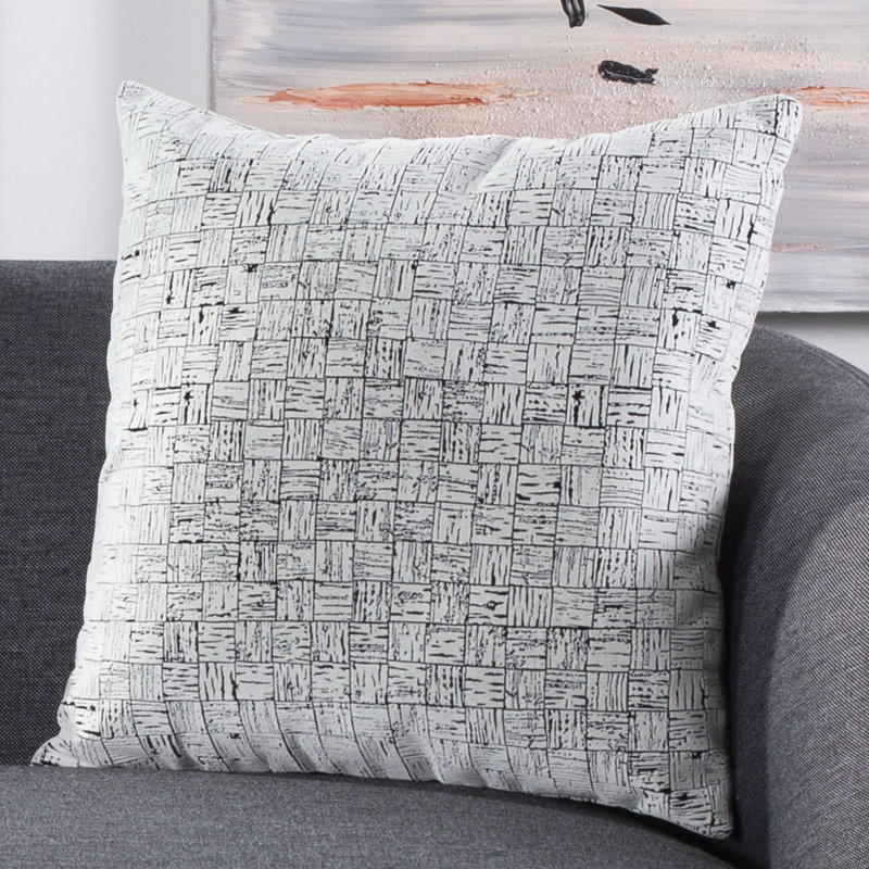 Halina Geometric Reversible Throw Pillow