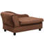 Petit chien avec espace de rangement caché, coussin en mousse épaisse de 3 po, lit pour animal de compagnie moderne, lit brun, mousse, mobilier,