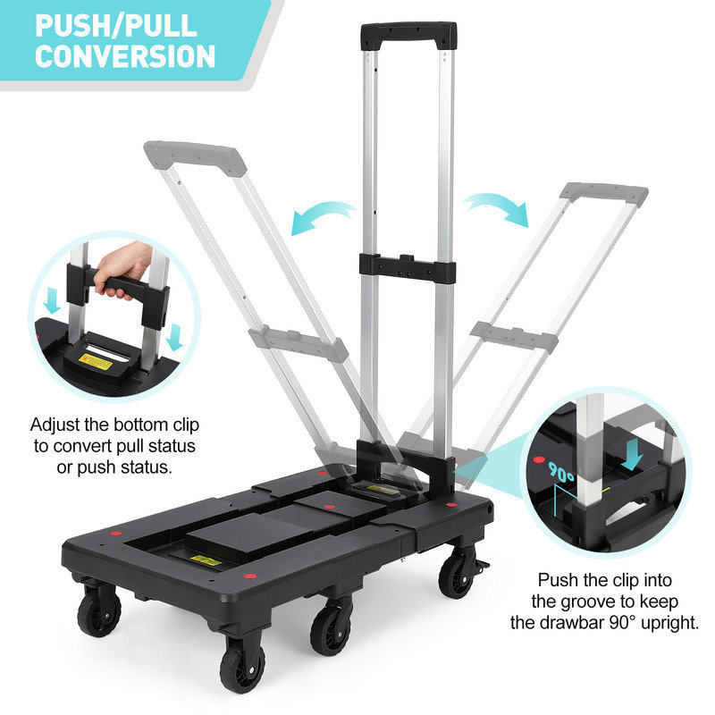 39.8'' H x 15'' W Utility Cart with Wheels