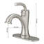 Robinet de salle de bain monotrou avec ensemble de drain Robinets de lavabo pour salle de bain à poignée simple-105653729
