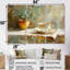 Blanc, beige, confortable, tasse de café I - ensemble d'art mural café-464752405-464752400