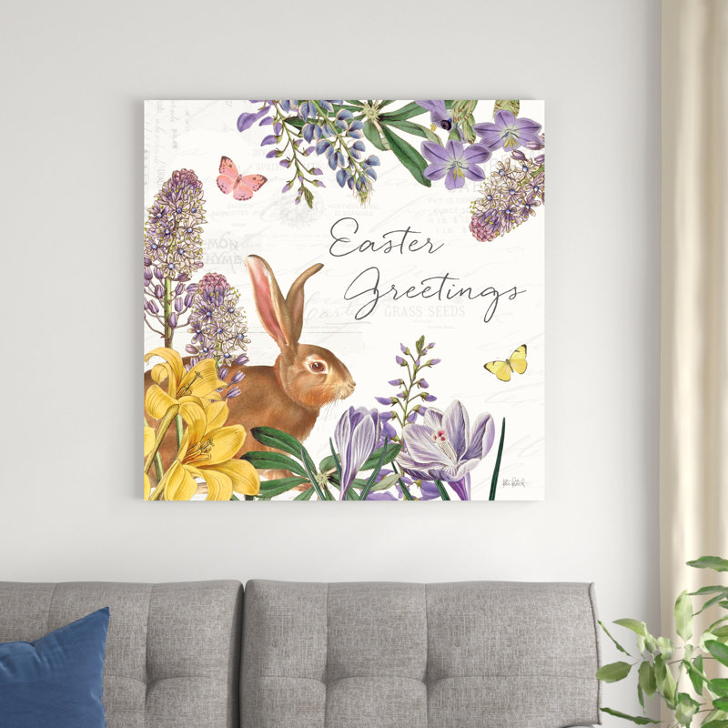" Easter Garden V ", 36" H x 36" W x 1.25" D