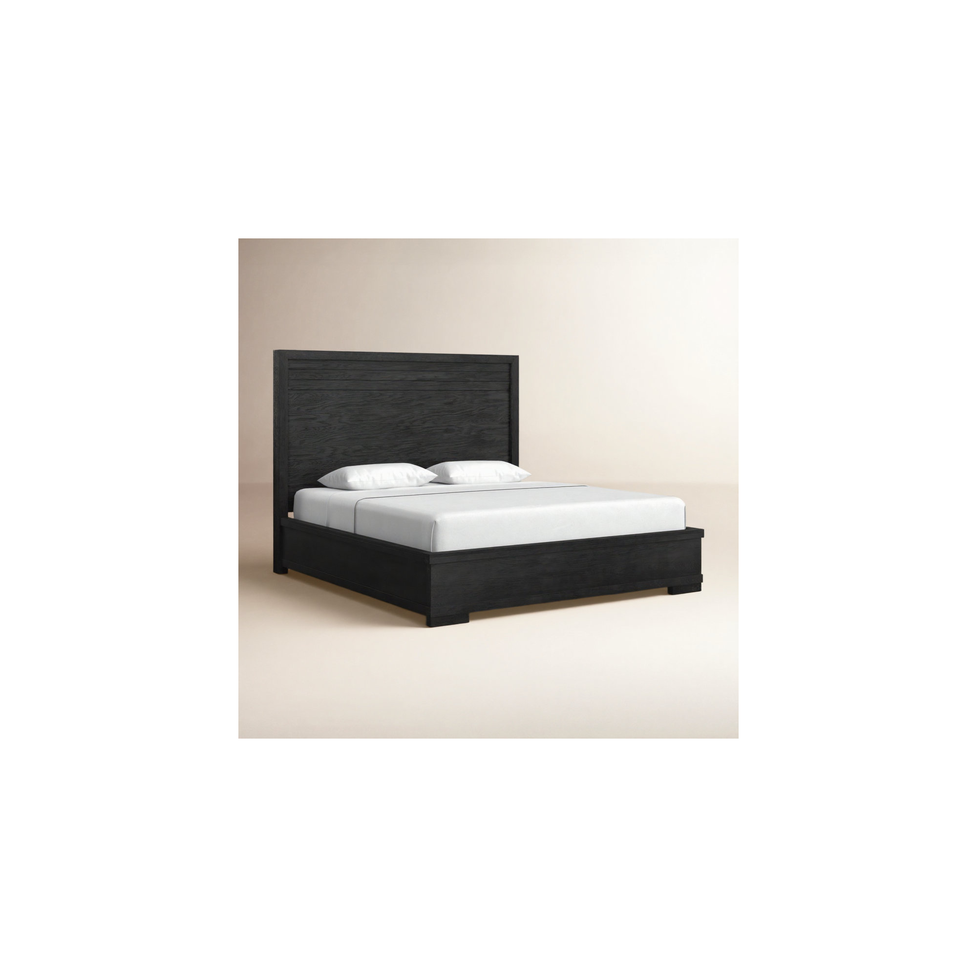 Appleton Panel Bed, King, Charred Oak