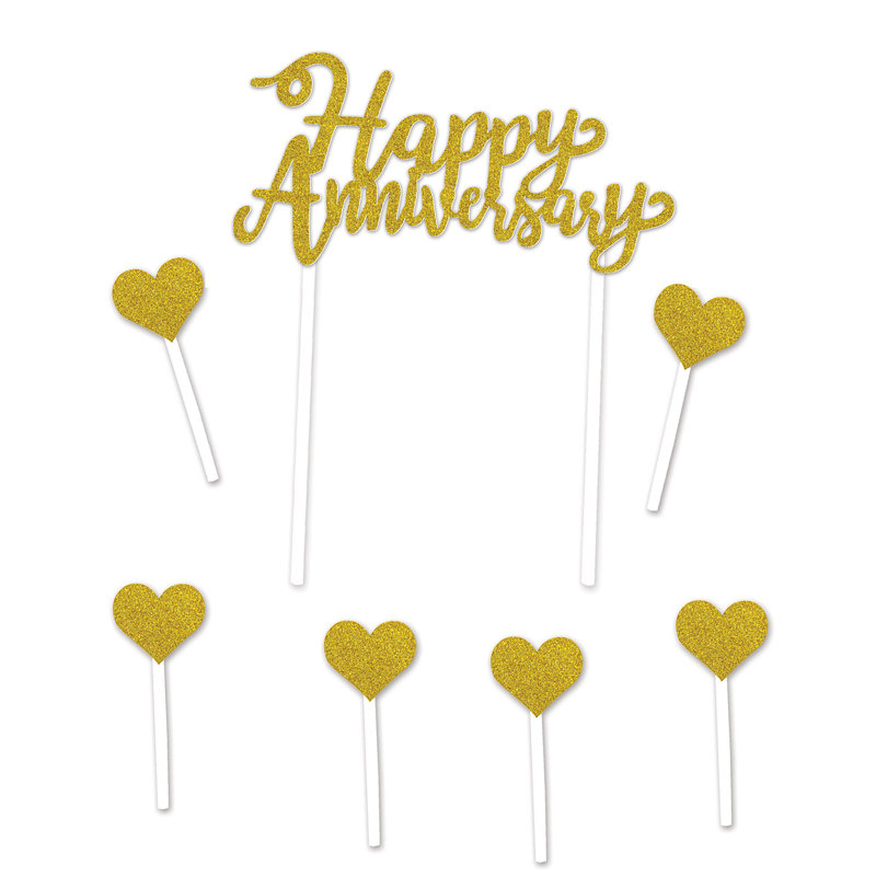 Décoration de gâteau Happy Anniversary