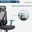 Chaise de travail en filet Laporchia