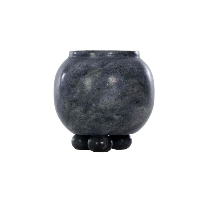 Marble Bathroom Storage Container, Black
