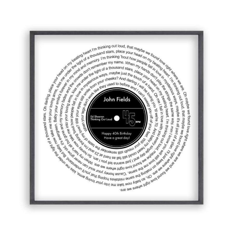 Print, Black Oak Frame, 41 cm H x 41 cm W