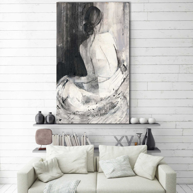 «Evening I» par Albena Hristova - Peinture, Toile tendue, H 48 po x l 28 po x P 1,5 po