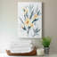Indigo et bouquet de rosé I - peinture sur toile tendue-1864037237