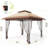 10x10 Ft Pop Up Gazebo, Canopy Tent With Mosquito Netting, Adjustable Height Outdoor Gazebo With Wheeled Carry Bag For Backyard, Garden-113581724