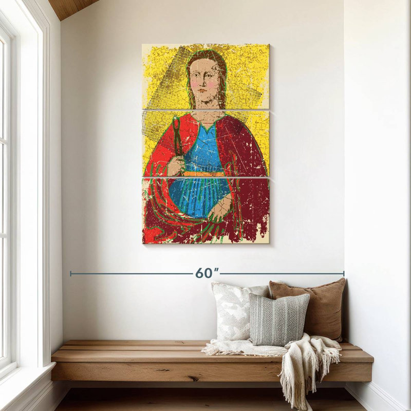 Leisha demi-teinte Saint Apollonia, H 45 po x l 28 po