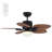  44 Inch Palm Leaf Ceiling Fans With Lights And Remote Control-1221744685