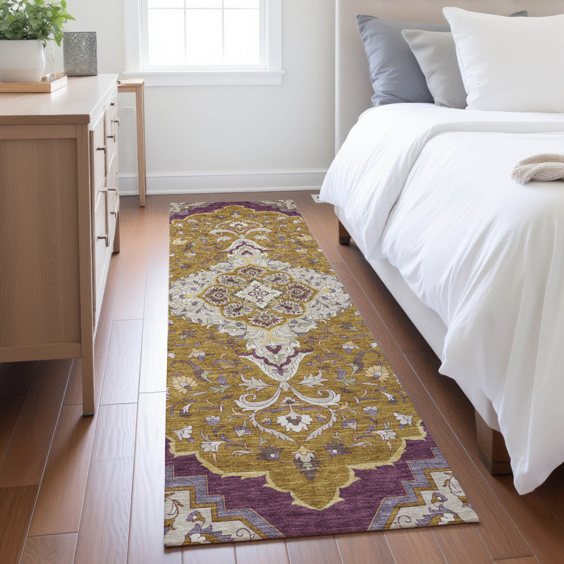 Machine Washable Indoor/Outdoor Chantille ACN2715 Global Rug, Walnut, 2'3" x 7'6" Runner