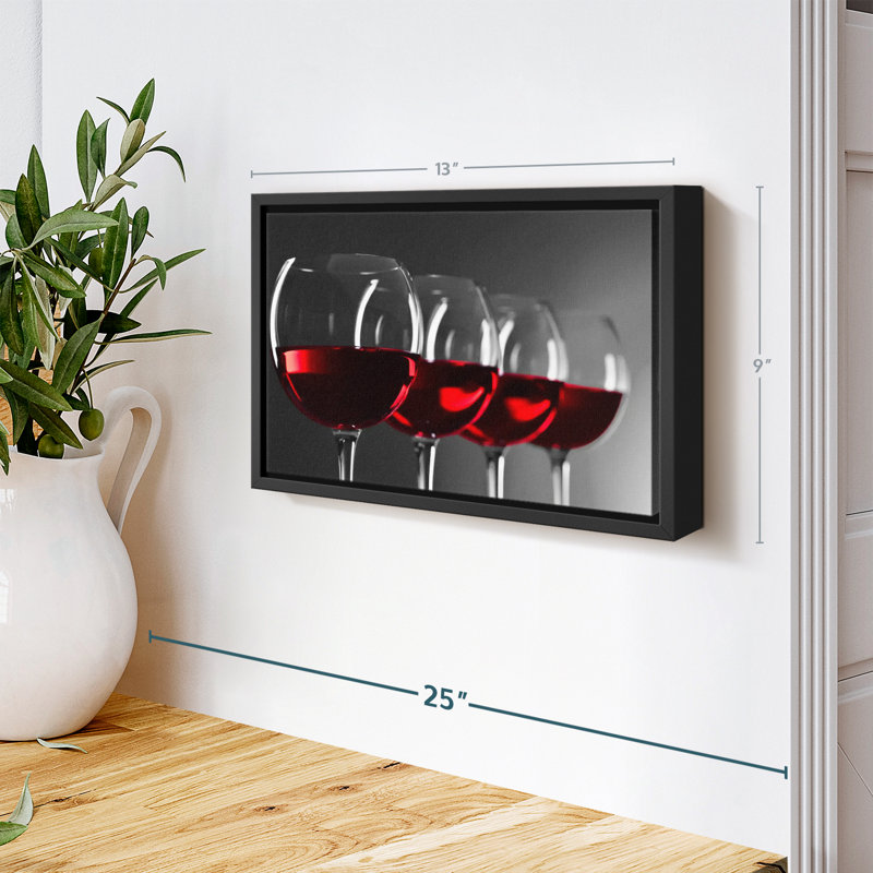 «Red Wine Row Wall Art», H 9 po x l 13 po