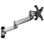 Mount-It! Full Motion Single Monitor Wall Mount for monitors up to 34", Silver