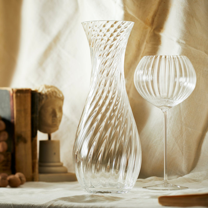 Quinn Crystal Carafe, Rose