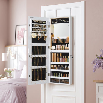 Armoire à bijoux avec miroir