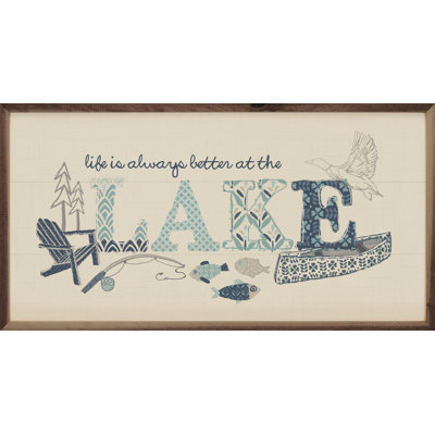 Lac avec motifs bleus par Amylee Week