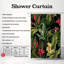 Rideau de douche standard 1 pièce Tropic Blossom-890457914