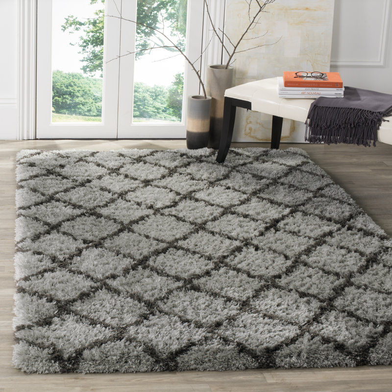 Trudie Shag Performance Geometric Rug, Rectangle 5'1" x 7'6"