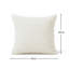 Striped White Square Throw Pillow Cover