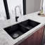 Precis SILGRANIT 29" L X 18.13'' W Double Bowl Undermount Kitchen Sink-55784339