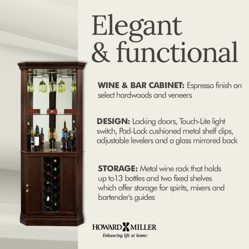 Solid Wood Mini Bar, Espresso
