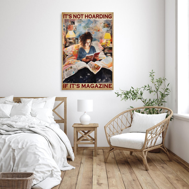 Its Its Hoarding If Its Magazine - 1 pièce, reproduction d'art graphique sur toile tendue, H 36 po x l 24 po x P 1,25 po