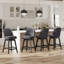 Tabouret de bar pivotant vintage avec pieds en bois massif-1114854923