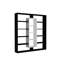 135.7cm H x 125cm W Library Bookcase-25305476