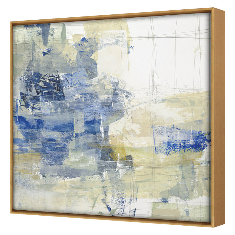 Layered Motion 7 Print by Harris, Maeve, Gold Floater Framed, 42" H x 42" W