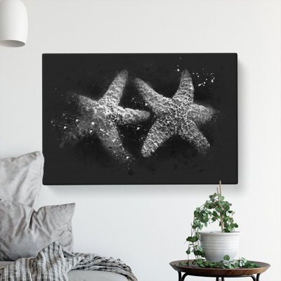 Two Starfish - Wrapped Canvas
